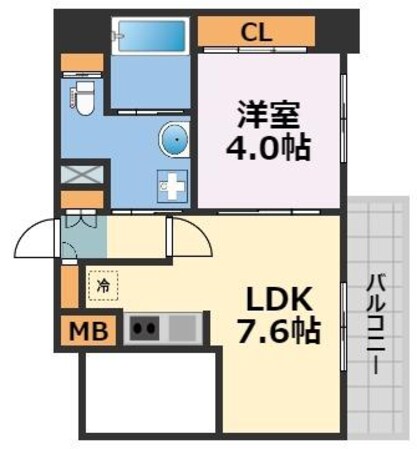 リンクハウスなんば大国の物件間取画像